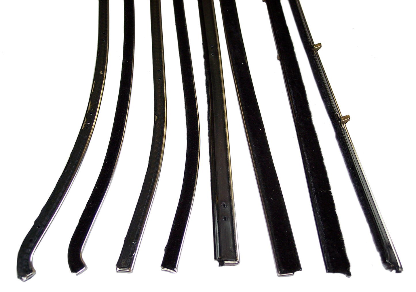 1958 CHEVROLET IMPALA CONVERTIBLE WINDOW SWEEP SET, 8PC