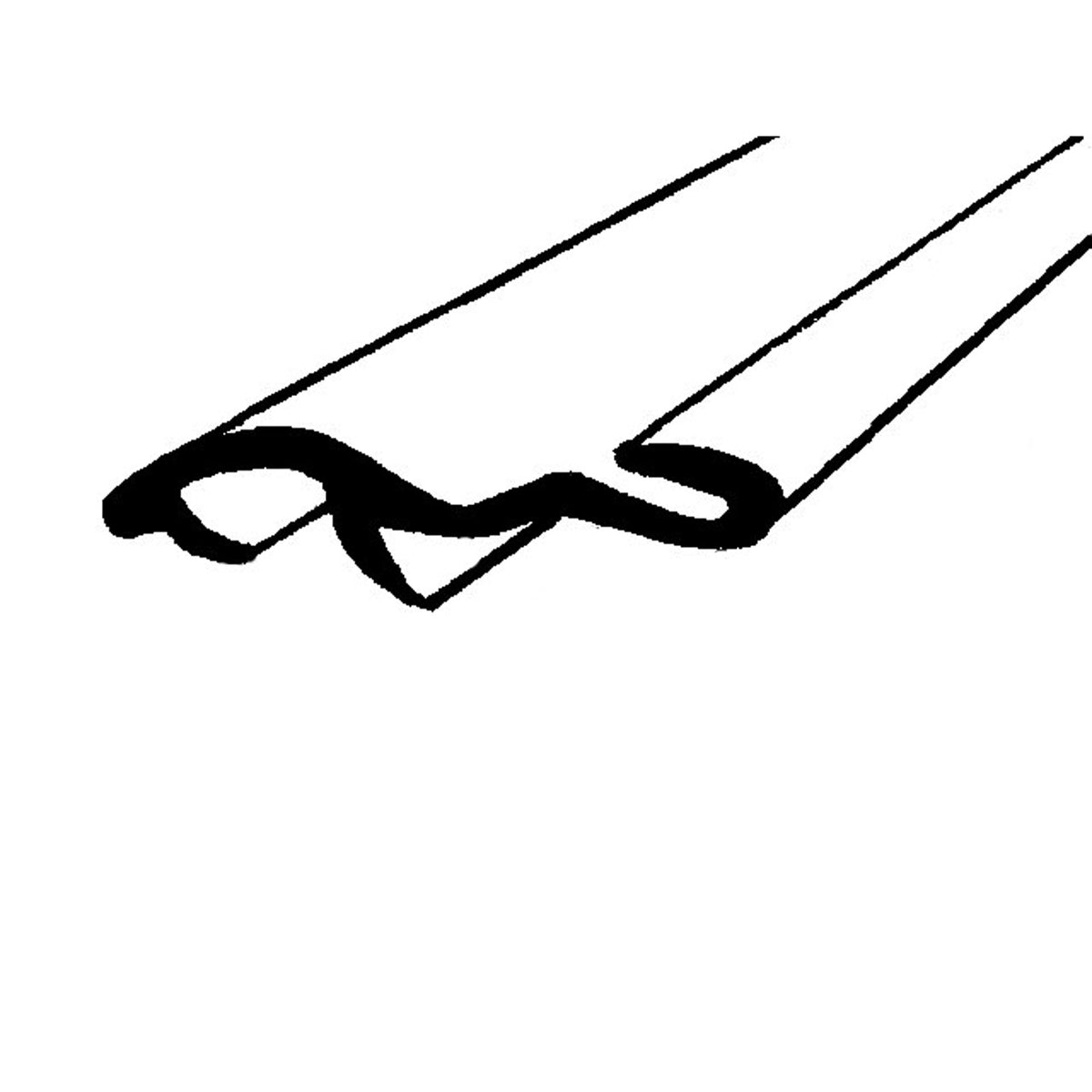 Fender Skirt Seal For Ford Thunderbird 1958-1960; LP 111-D