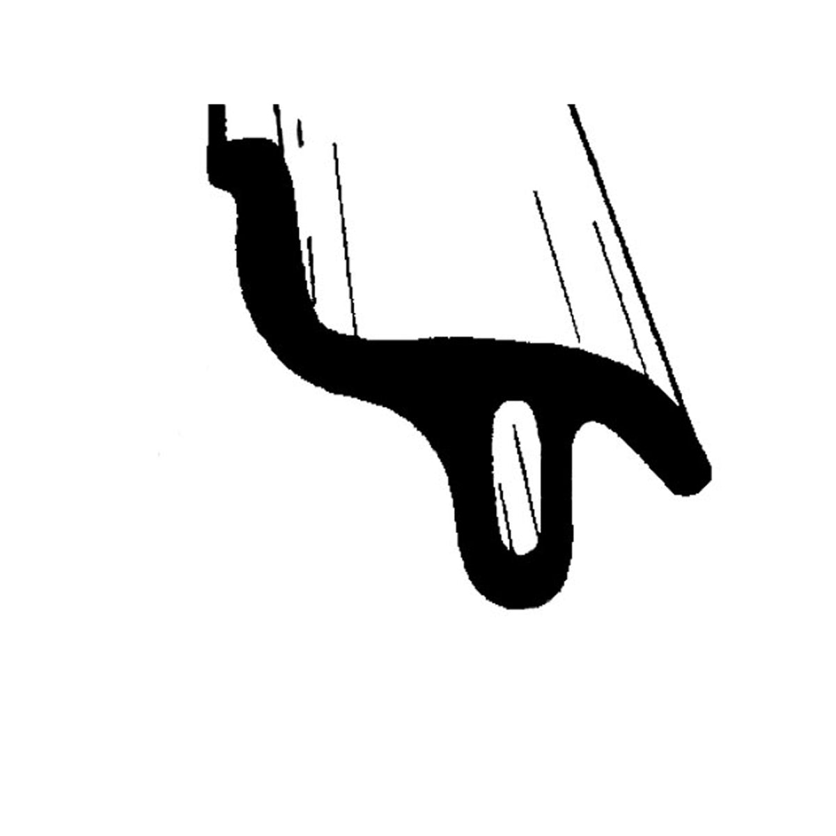 Door Side Seal Fits into Retainer Channel; LP 112-F