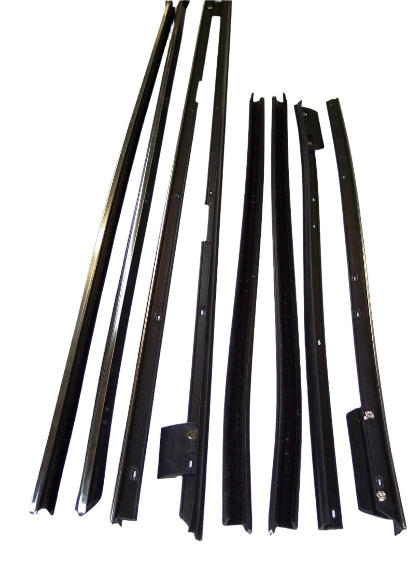 1965-66 PONTIAC BONNEVILLE/CATALINA/PARISIENNE CONV. WINDOW SWEEP SET, 8PCS