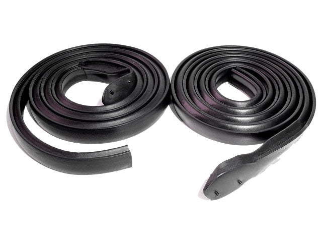 1971-1976 Full size GM 2-door hardtop roof rail seals, pair.