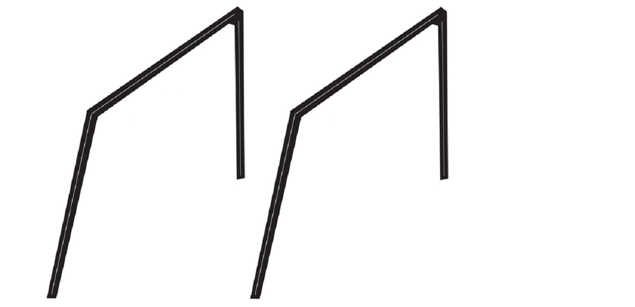 1966-1967 FORD BRONCO ROOFRAIL SEALS, PR