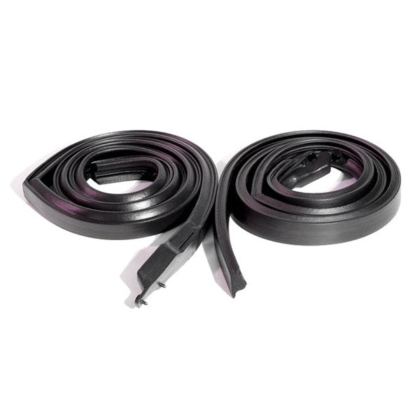 1967-68 CAPRICE & 1968 IMPALA CUSTOM 2 DOOR HARDTOP (EXCEPT FASTBACK) ROOF RAIL SEALS, PAIR