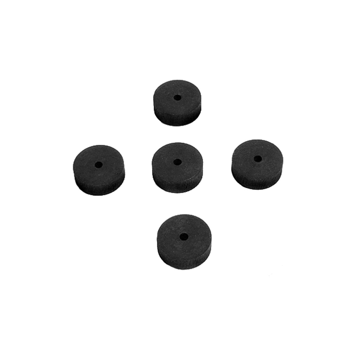 Flat Rubber Washers 1/8" I.D, 3/4" O.D, 1/4" thick, 5-Piece; UW 36