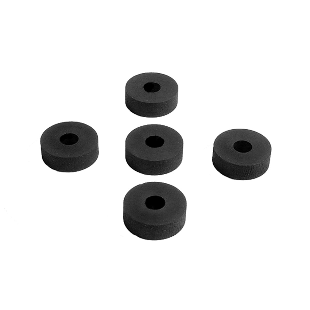 Flat Rubber Washers 1/4" I.D, 3/4" O.D, 1/4" thick, 5-Piece; UW 40