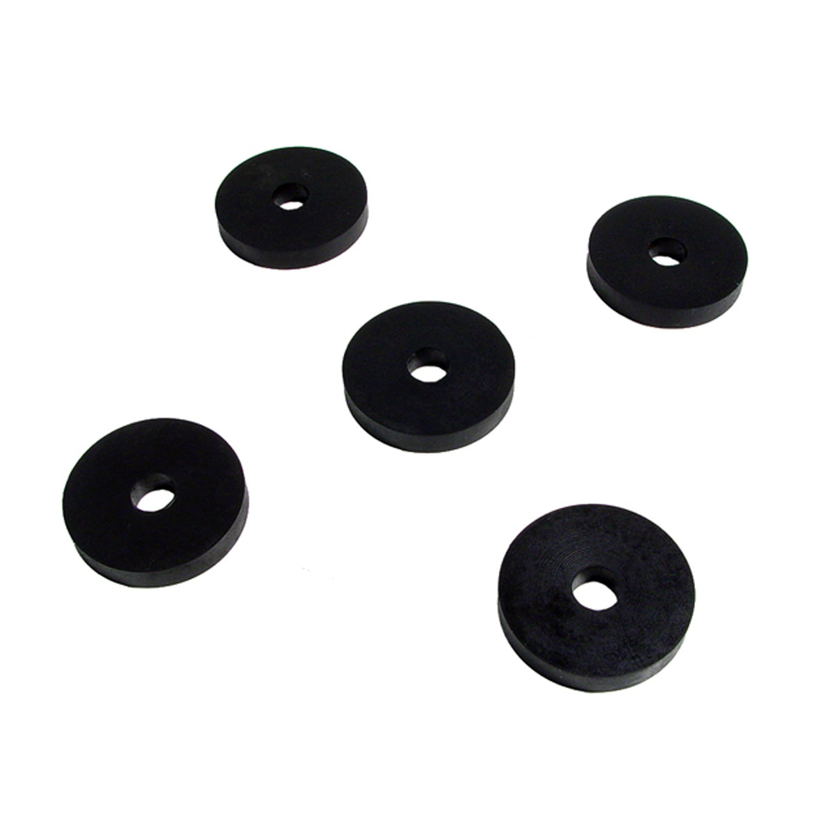 Flat Rubber Washers 3/8" I.D, 1-1/2" O.D, 1/4" thick, 5-Piece; UW 45