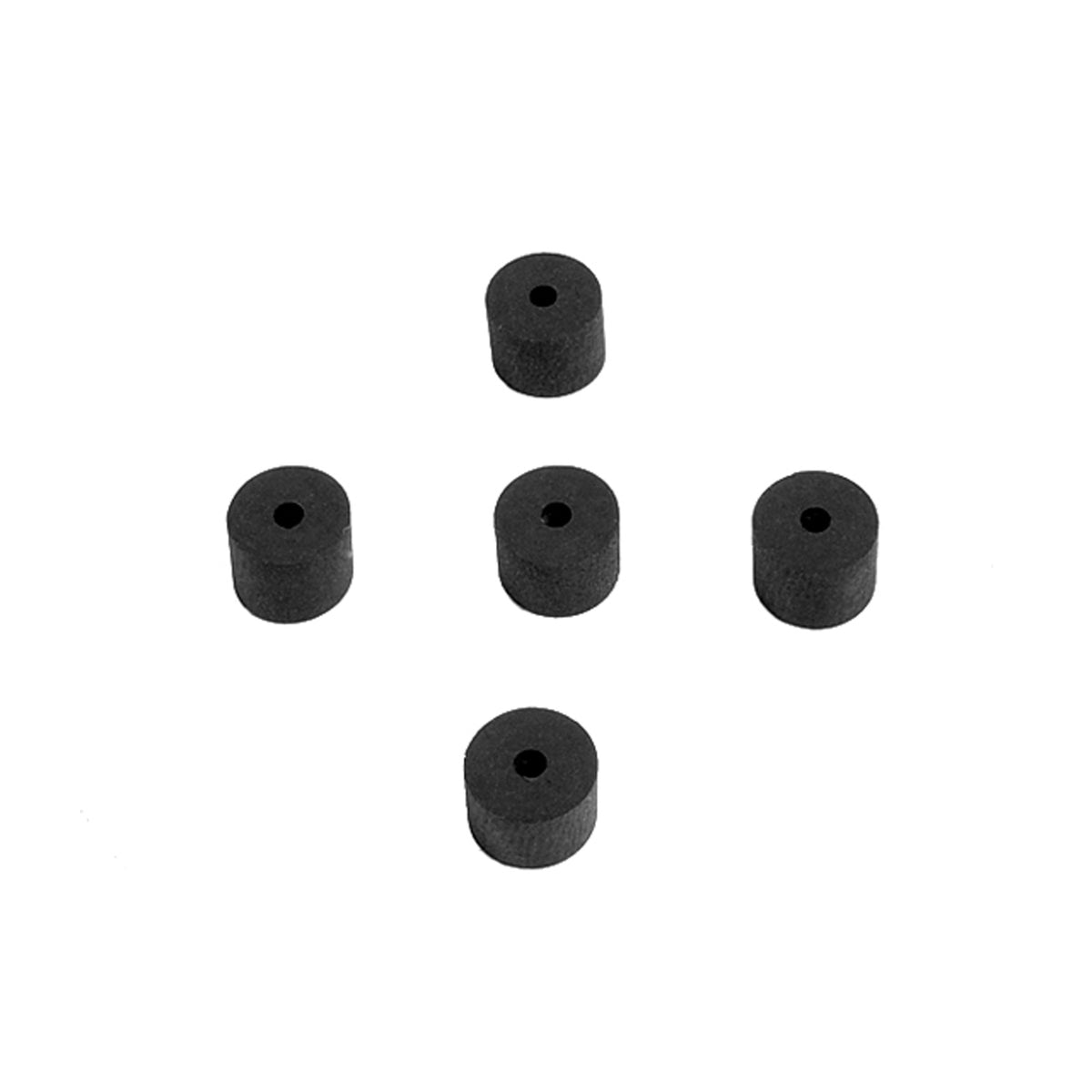 Flat Rubber Washers 1/8" I.D, 1/2 O.D, 3/8" thick, 5-Piece; UW 47