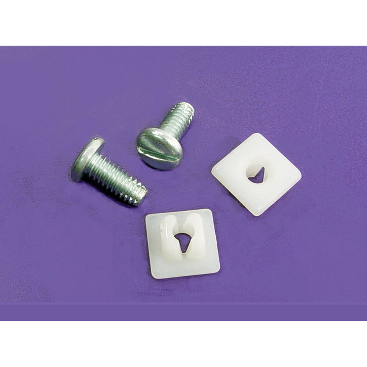 License Plate Bolts & Nylon Nuts 9/16" Long, Set of 2; WF 3002-A