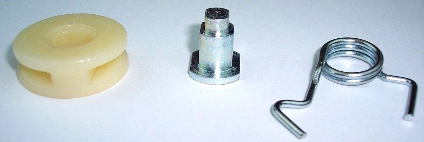 1967-1969 Camaro Firebird rear quarter window plastic roller guide kit & spring