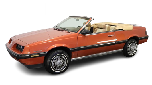 1983-87 PONTIAC SUNBIRD, J 2000 (ASC CONVERSION) Convertible Vinyl Top, Vinyl Window & Pads