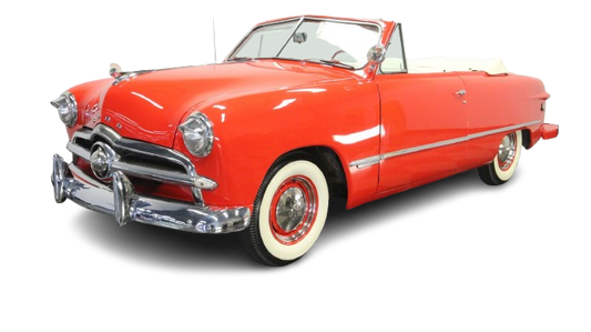 1949-51 FORD CUSTOM & CUSTOM DELUXE Convertible Vinyl Top, Vinyl Window & Pads