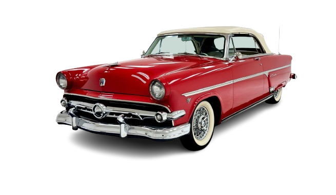 1952-54 FORD CRESTLINE SUNLINER Convertible Vinyl Top, Vinyl Window & Pads
