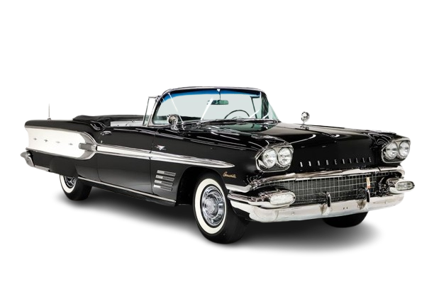 1958 PONTIAC BONNEVILLE & CHIEFTAIN Convertible Vinyl Top, Vinyl Window & Pads