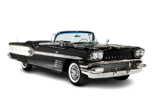 1958 PONTIAC BONNEVILLE & CHIEFTAIN Convertible Vinyl Top, Vinyl Window & Pads