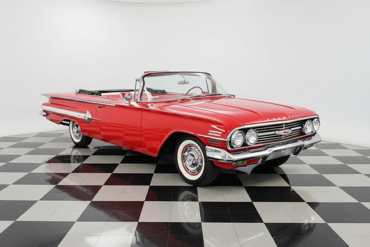 1959-60 IMPALA Convertible Vinyl Top, Vinyl Window & Pads