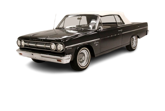 1965-66 AMC/RAMBLER; AMBASSADOR 770, 880 & 900 CLASSIC Convertible Vinyl Top, Vinyl Window & Pads