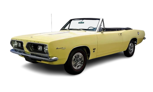1967-69 PLYMOUTH BARRACUDA "A Body" Convertible Vinyl Top, Vinyl Window & Pads
