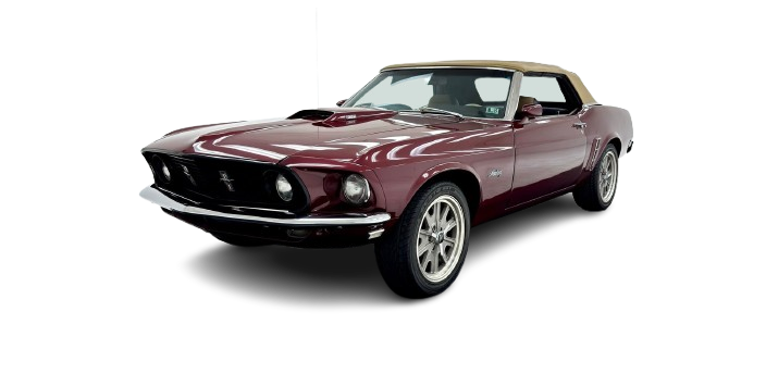 1969-70 MUSTANG Convertible Vinyl Top, Vinyl Window & Pads