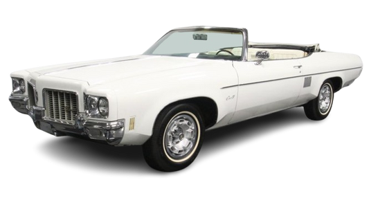 1971-75 DELTA, ROYAL & 88 (SCISSOR FRAME) Convertible Vinyl Top, Vinyl Window & Pads