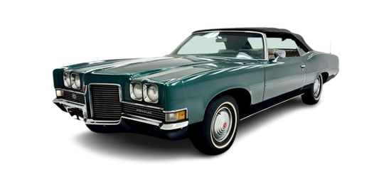 1971-75 PONTIAC CATALINA, GRANDVILLE & BONNEVILLE Convertible Vinyl Top, Vinyl Window & Pads