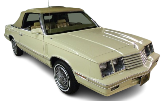 1982-83 DODGE 400 Convertible Vinyl Top, Vinyl Window & Pads