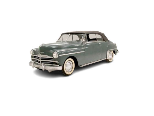 1949-52 PLYMOUTH CRANBROOK Convertible Vinyl Top, Vinyl Window & Pads