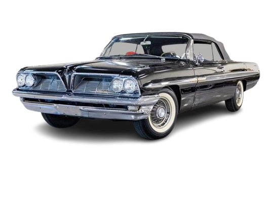 1961-64 PONTIAC BONNEVILLE & CATALINA W/BOW SLEEVE Convertible Vinyl Top, Vinyl Window & Pads