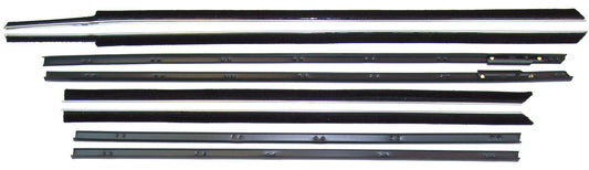 1961 Cadillac Series 62 & Eldorado 2 door hardtop window sweep seals, belt line