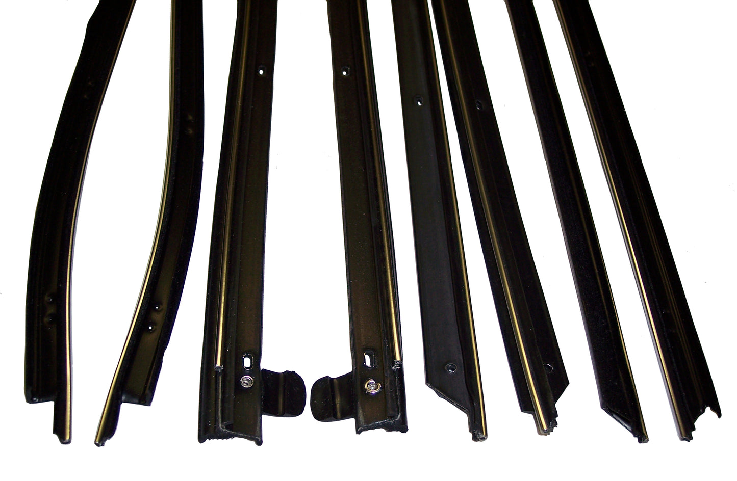 1970-1972 Buick Skylark 8pc window sweep seals, belt line molding.