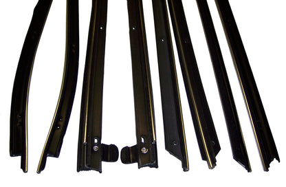 1970-1972 Buick Skylark 8pc window sweep seals, belt line molding.