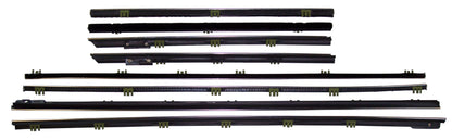 1965 Chevelle & Malibu Convertible 8pc replacement window sweep set.