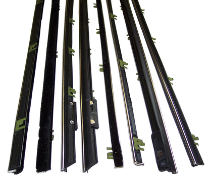 1965 Chevelle & Malibu Convertible 8pc replacement window sweep set.