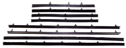 1966-1967 Chevelle & Malibu Convertible 8pc replacement window sweep set.