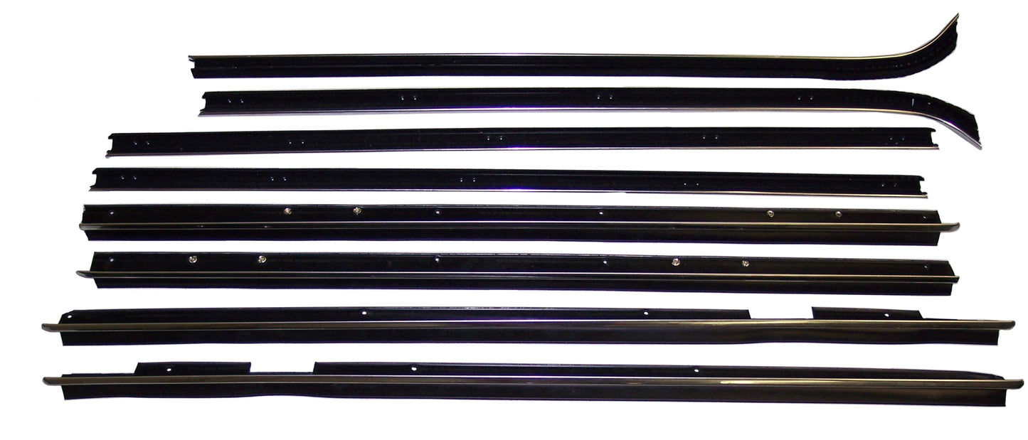 1971-1976 GM 4DR SPORT SEDAN (CURVED REAR DOORS) 8PC WINDOW SWEEP SET