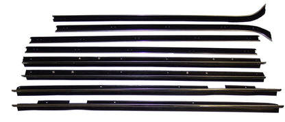 1971-1976 GM 4DR SPORT SEDAN (CURVED REAR DOORS) 8PC WINDOW SWEEP SET