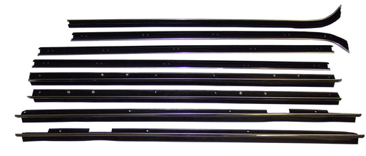 1971-1976 GM 4DR SPORT SEDAN (CURVED REAR DOORS) 8PC WINDOW SWEEP SET