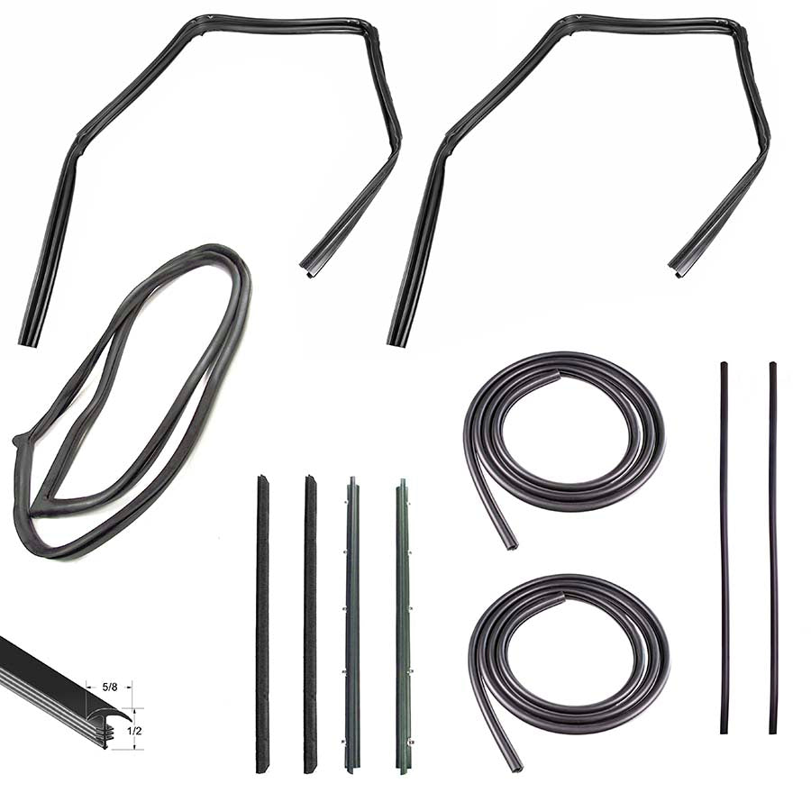 1982-1993 Chevy/GMC S10/S15/Sonoma 2dr Weatherstrip Kit