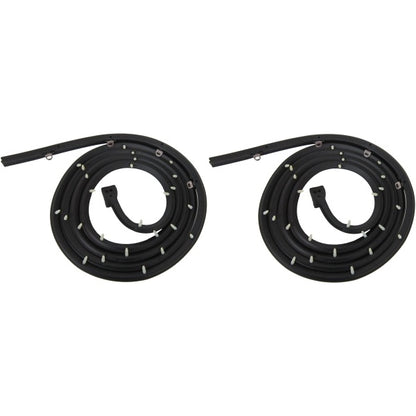 1957-1958 GM 2 door hardtop door seals, pair