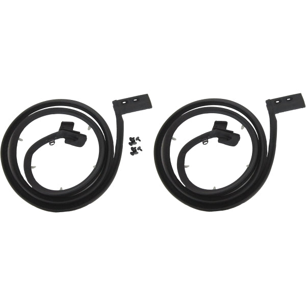 1962-1964 Full size GM 'C' body 4 dr hardtop rear door weatherstrip seals, pair