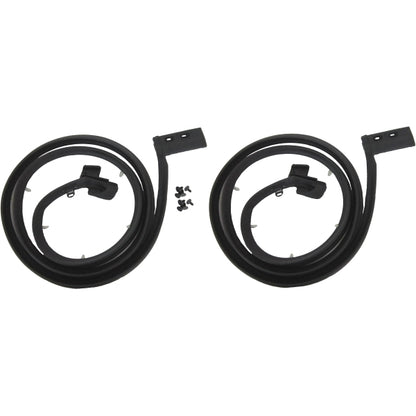 1962-1964 Full size GM 'C' body 4 dr hardtop rear door weatherstrip seals, pair