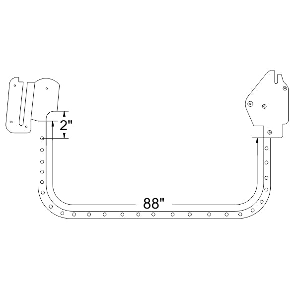 1972-1976 Ford Elite, Torino & Ranchero 2 door hardtop, fastback & notchback door seals, pair