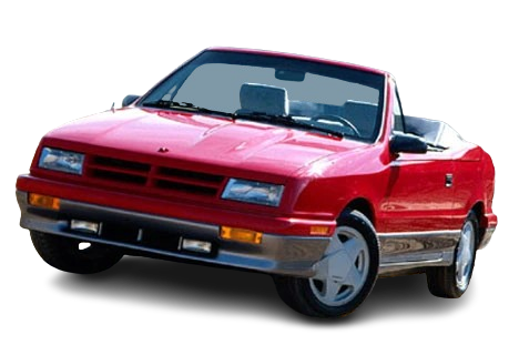 1990-93 DODGE SHADOW Convertible Vinyl Top W/ Vinyl PLASTIC Window