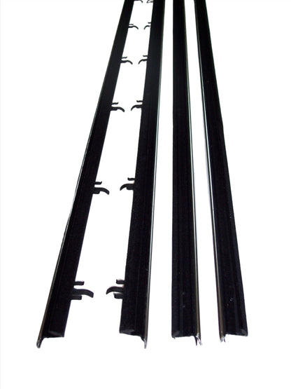 1971-1972 FORD LTD 4 DOOR HARDTOP WINDOW SWEEP SET 8PCS