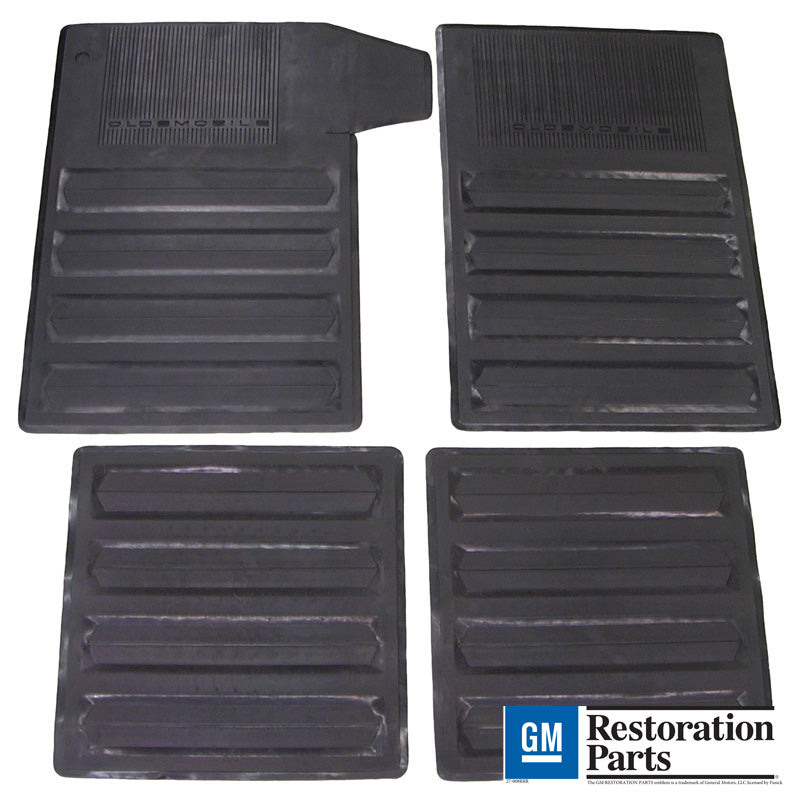 Floor Mats, Front And Rear For Oldsmobile 442 1968-71, Cutlass 1968-72; FM 7301