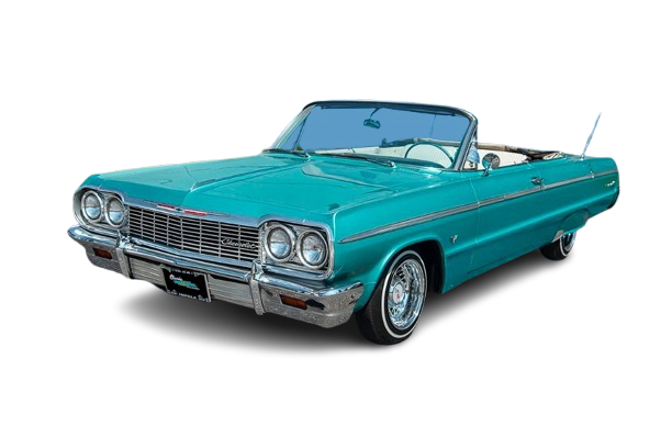 1961-64 IMPALA W/BOW SLEEVE Convertible Vinyl Top, Vinyl Window & Pads