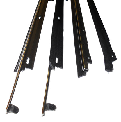1980-1990 Chevrolet 4-door sedan front door window sweep set.