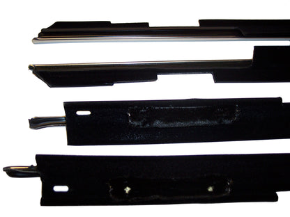 1980-1990 Chevrolet 4-door sedan window sweep set, rear doors