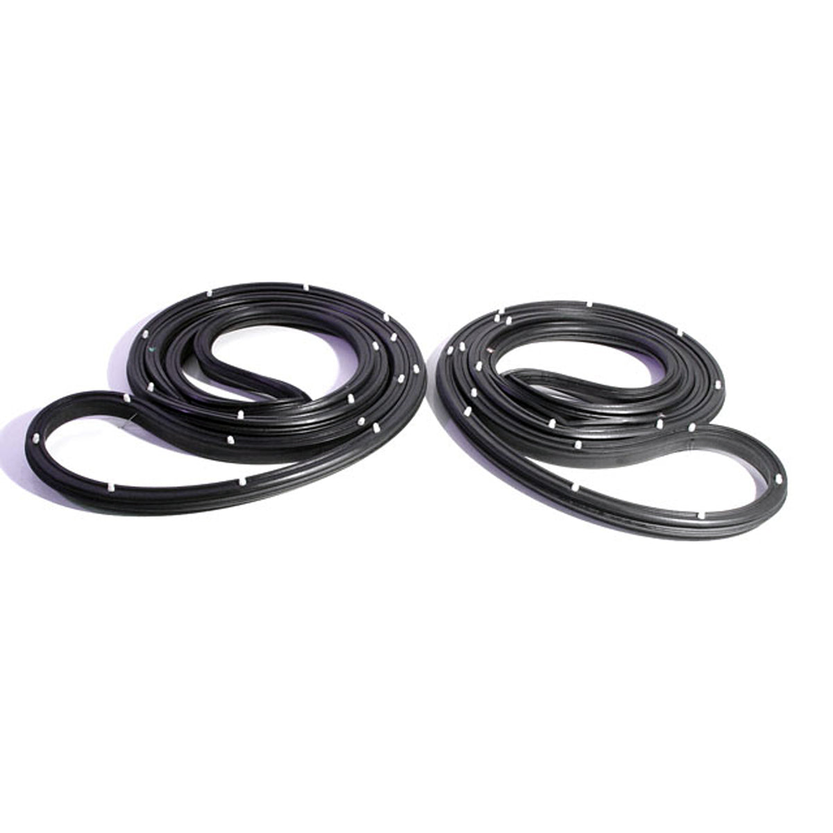 Rear Molded Door Seals with Clips For Buick Sportwagon 1966-1967; LM 12-QC