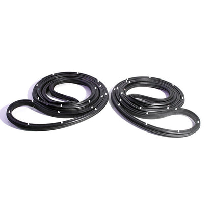 Rear Molded Door Seals with Clips For Buick Sportwagon 1966-1967; LM 12-QC