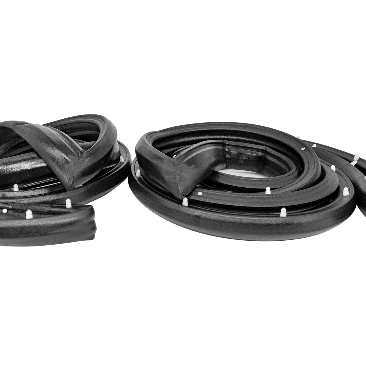 Front Molded Door Seals with White Clips For Buick Electra 1977-1986; LM 18-L/WC